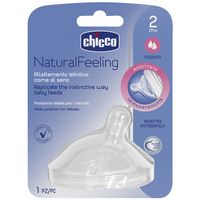 Chicco Natural Feeling Medium Flow Teat - 2+ Months  